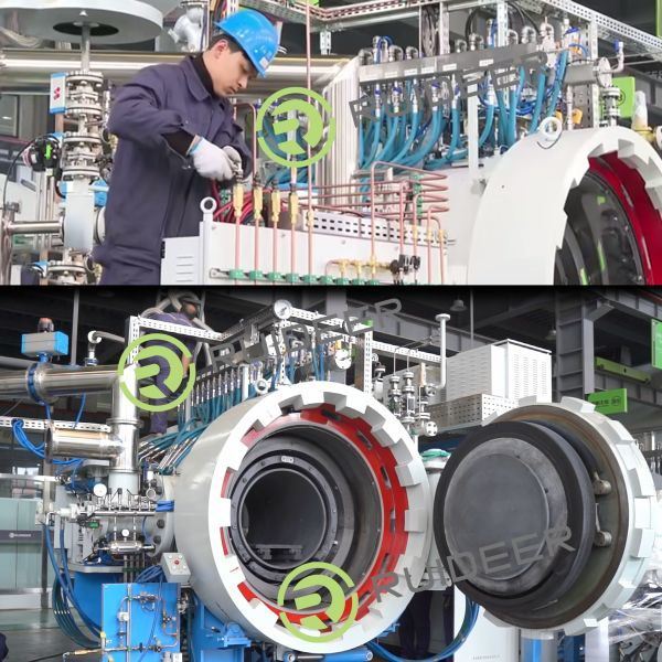 Высокотемпературная вакуумная печь 1550°C Максимальная рабочая температура и 20 лет срока службы для промышленных применений