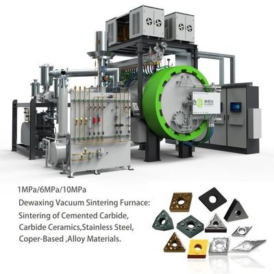 Проект «под ключ» режущего инструмента из цементированного/вольфрамового карбида с интеллектуальной газовой печью для спекания под давлением